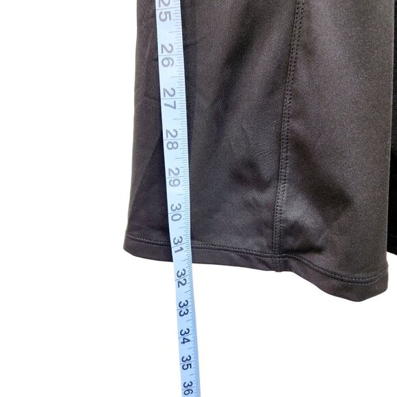 Black Crossback Athletic Tennis Dress With Adjustable Straps Flared Skirt Size S - Picture 8 of 12